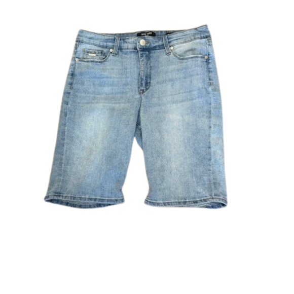 Women’s Nine West Jean Shorts Size 12 Gramercy Bermuda - Picture 1 of 6